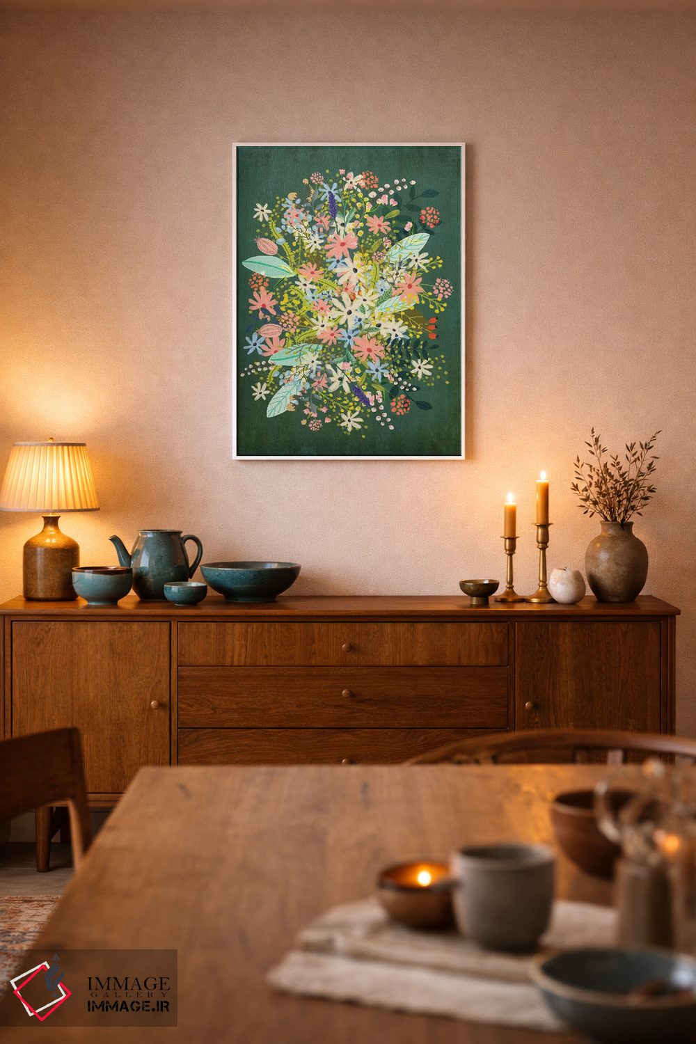 تابلو دکوراتیو گل ها اثر میا چارو - D6W