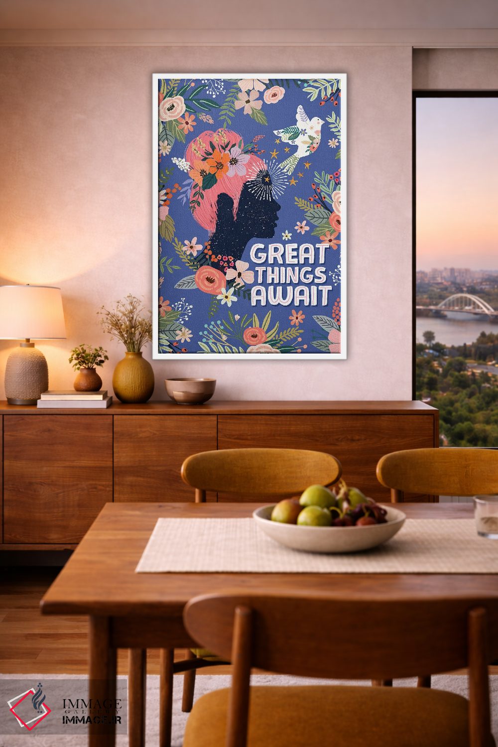 تابلو دکوراتیو چیزهای بزرگ اثر میا چارو - D6W