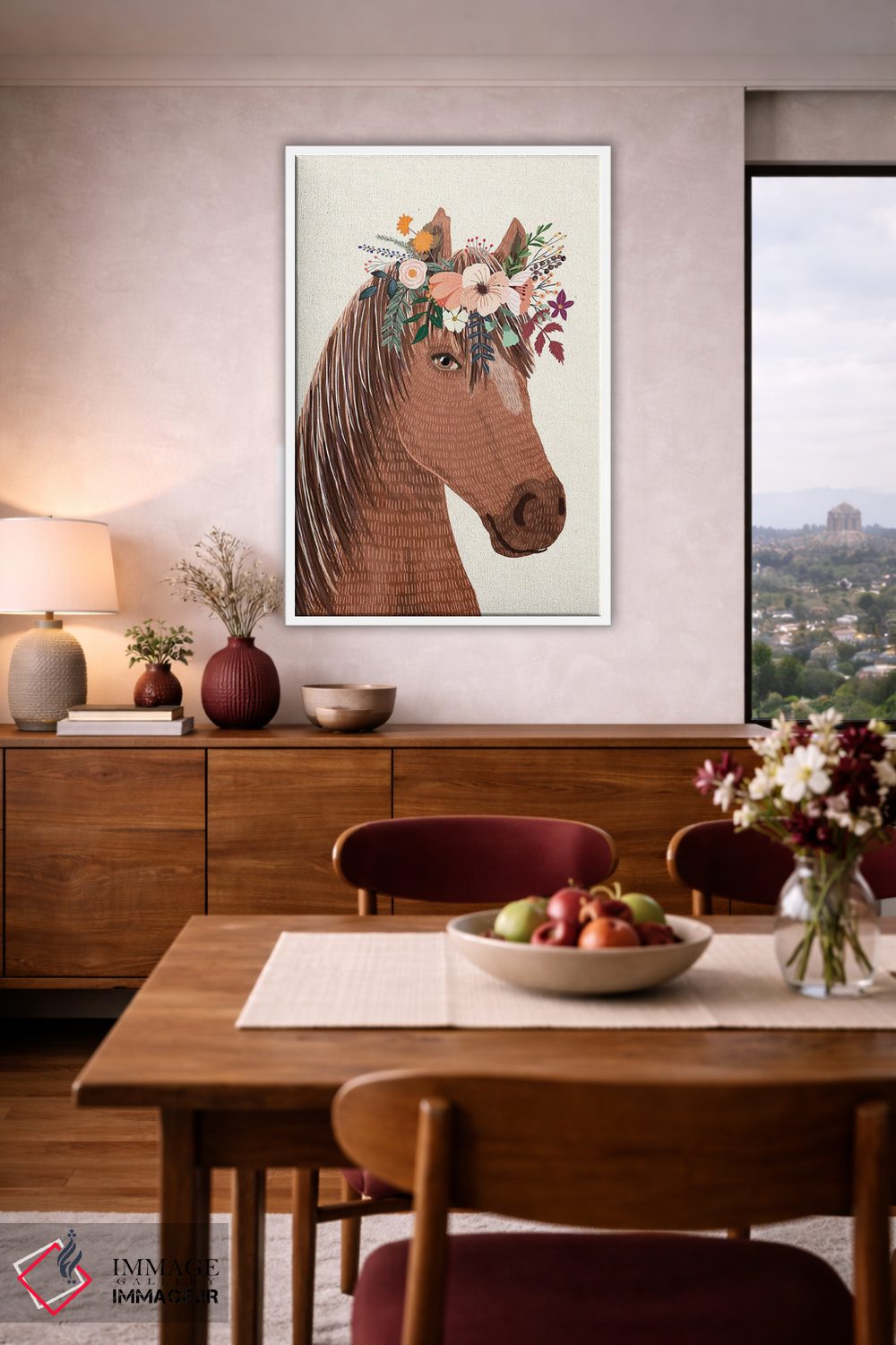 تابلو دکوراتیو اسب اثر میا چارو - D3W