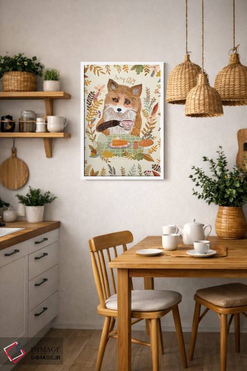 تابلو دکوراتیو چای روباه ۵ اثر میا چارو - D4W