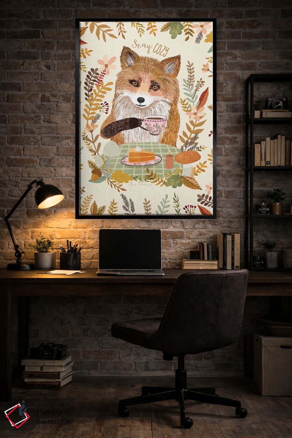 تابلو دکوراتیو چای روباه ۵ اثر میا چارو - D5B