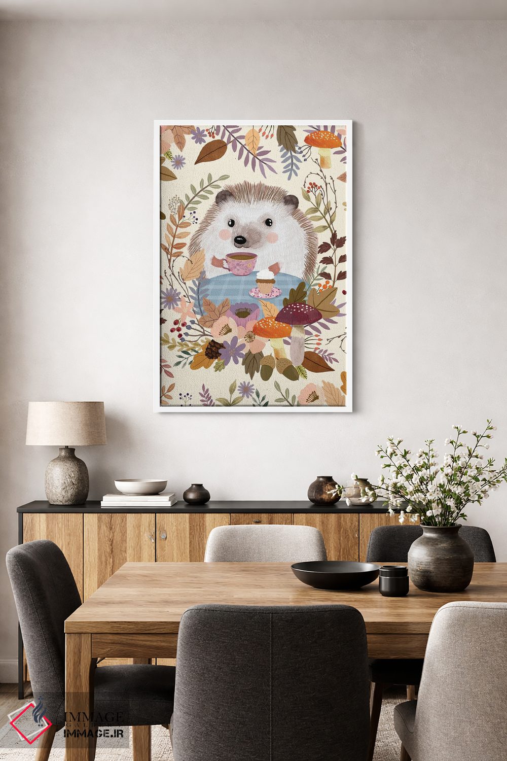 تابلو دکوراتیو جوجه تیغی ۲ اثر میا چارو - D4W