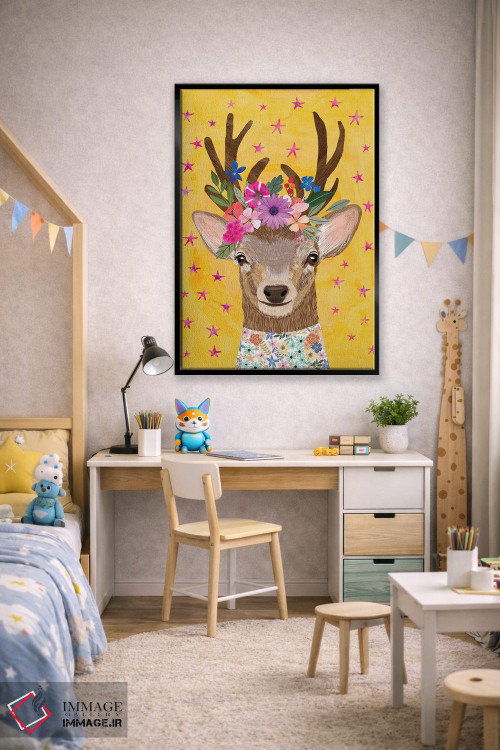 تابلو دکوراتیو گوزن جادویی اثر میا چارو - D1B