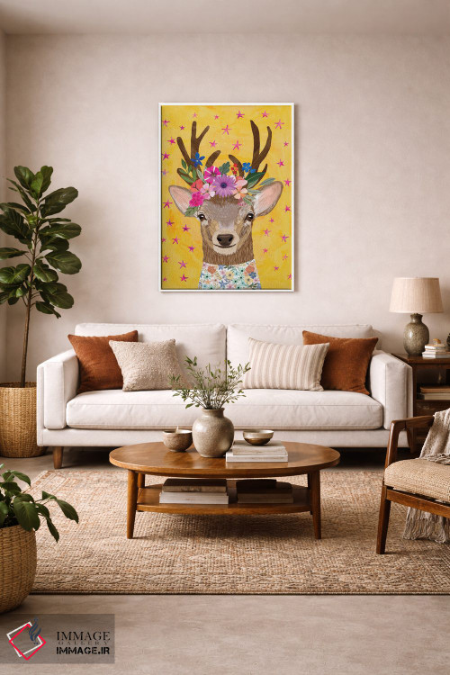 تابلو دکوراتیو گوزن جادویی اثر میا چارو - D2W