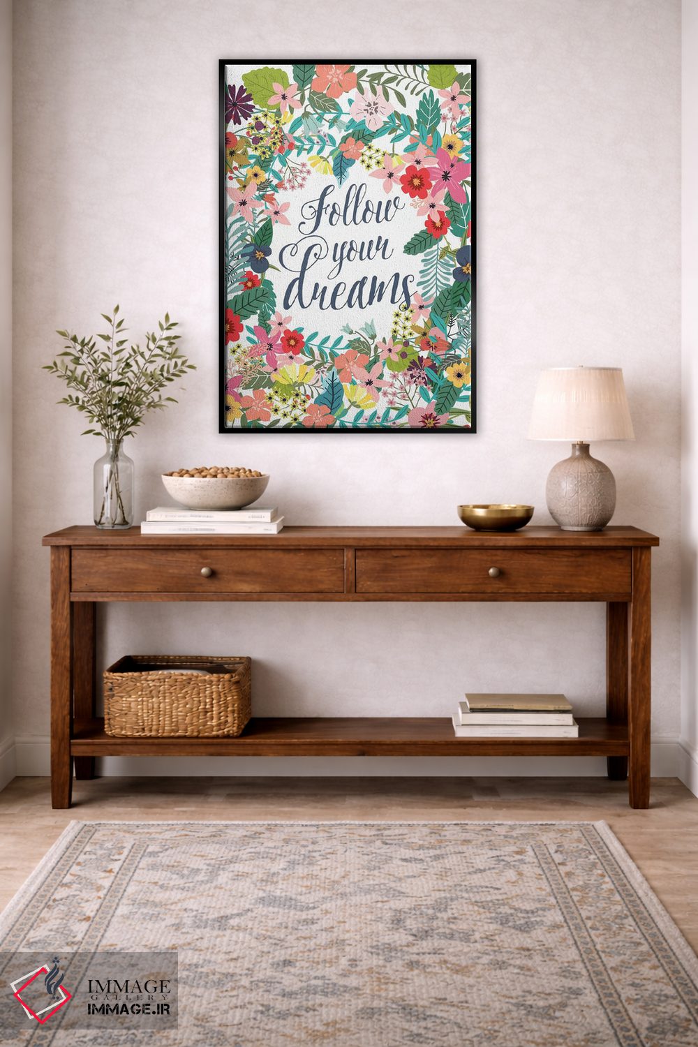 تابلو دکوراتیو رویایت را دنبال کن اثر میا چارو - D5B