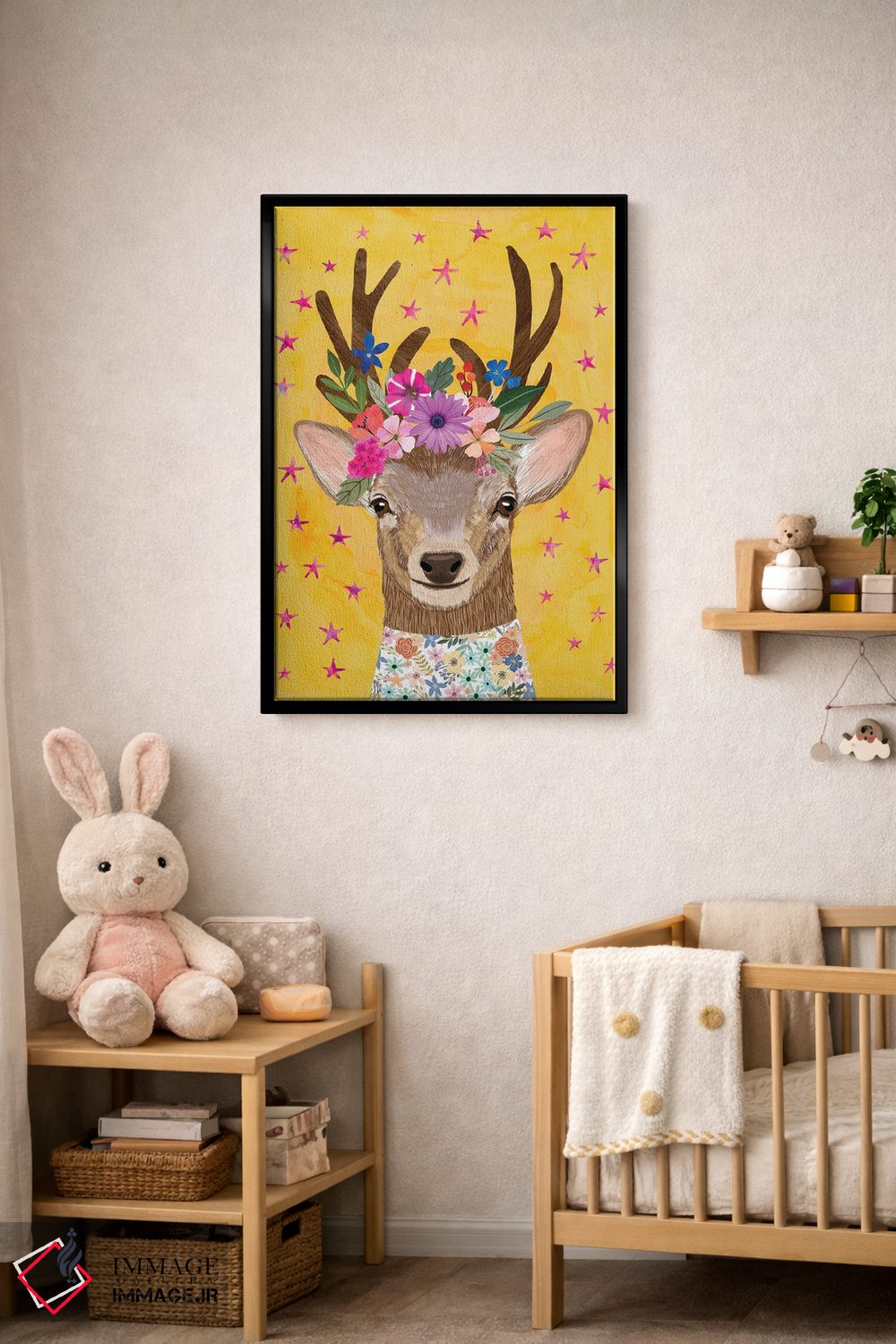 تابلو دکوراتیو گوزن جادویی اثر میا چارو - D4B