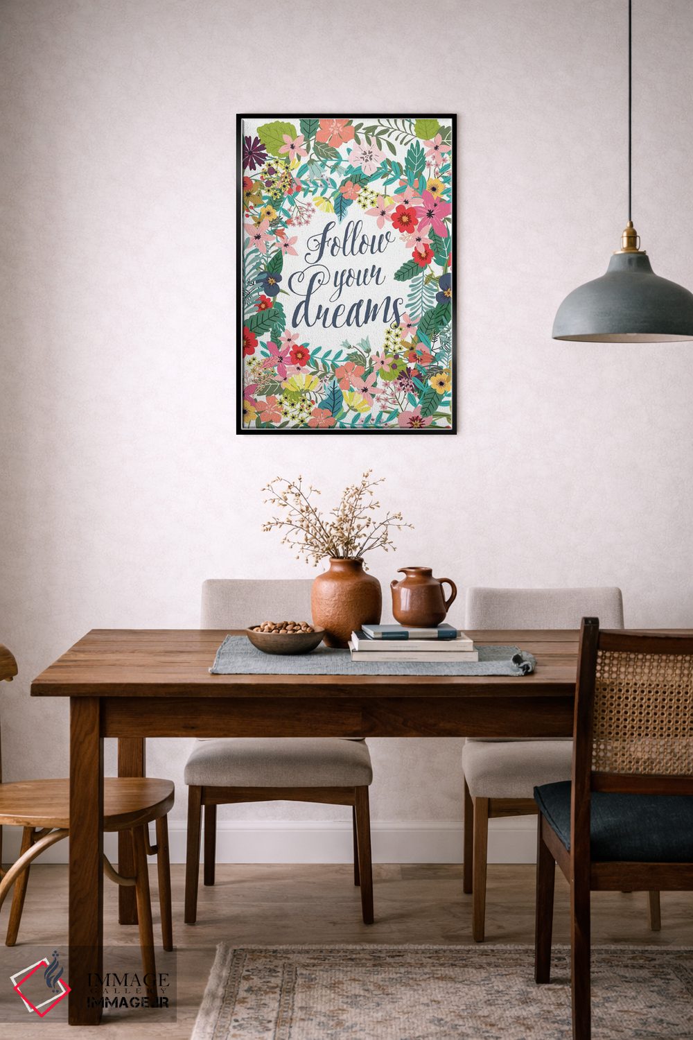 تابلو دکوراتیو رویایت را دنبال کن اثر میا چارو - D6B