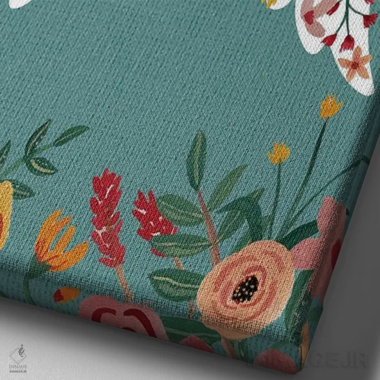 تابلو دکوراتیو صلح اثر میا چارو - نمای نزدیک بافت بوم