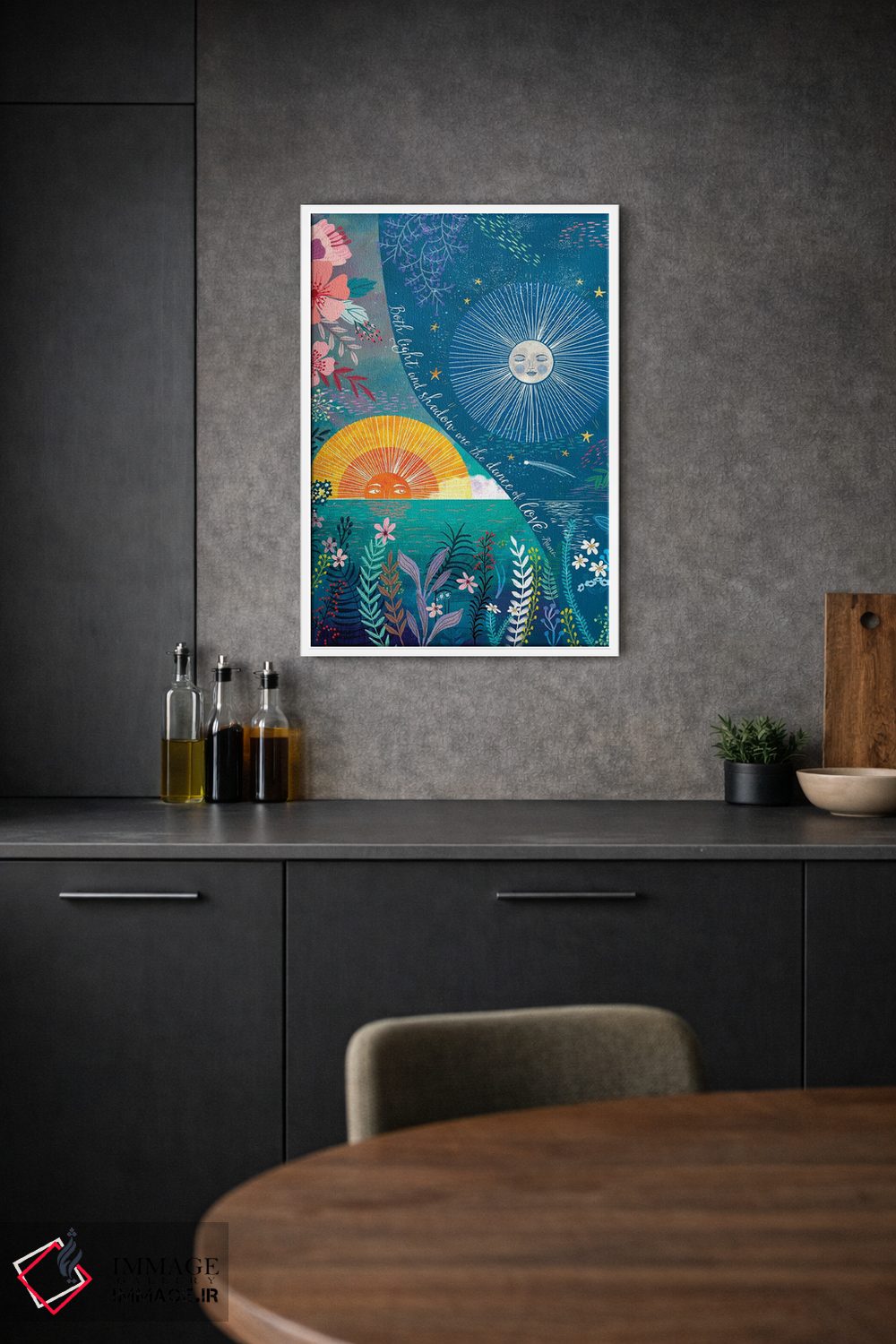 تابلو دکوراتیو شب و روز ۲ اثر میا چارو - D1W