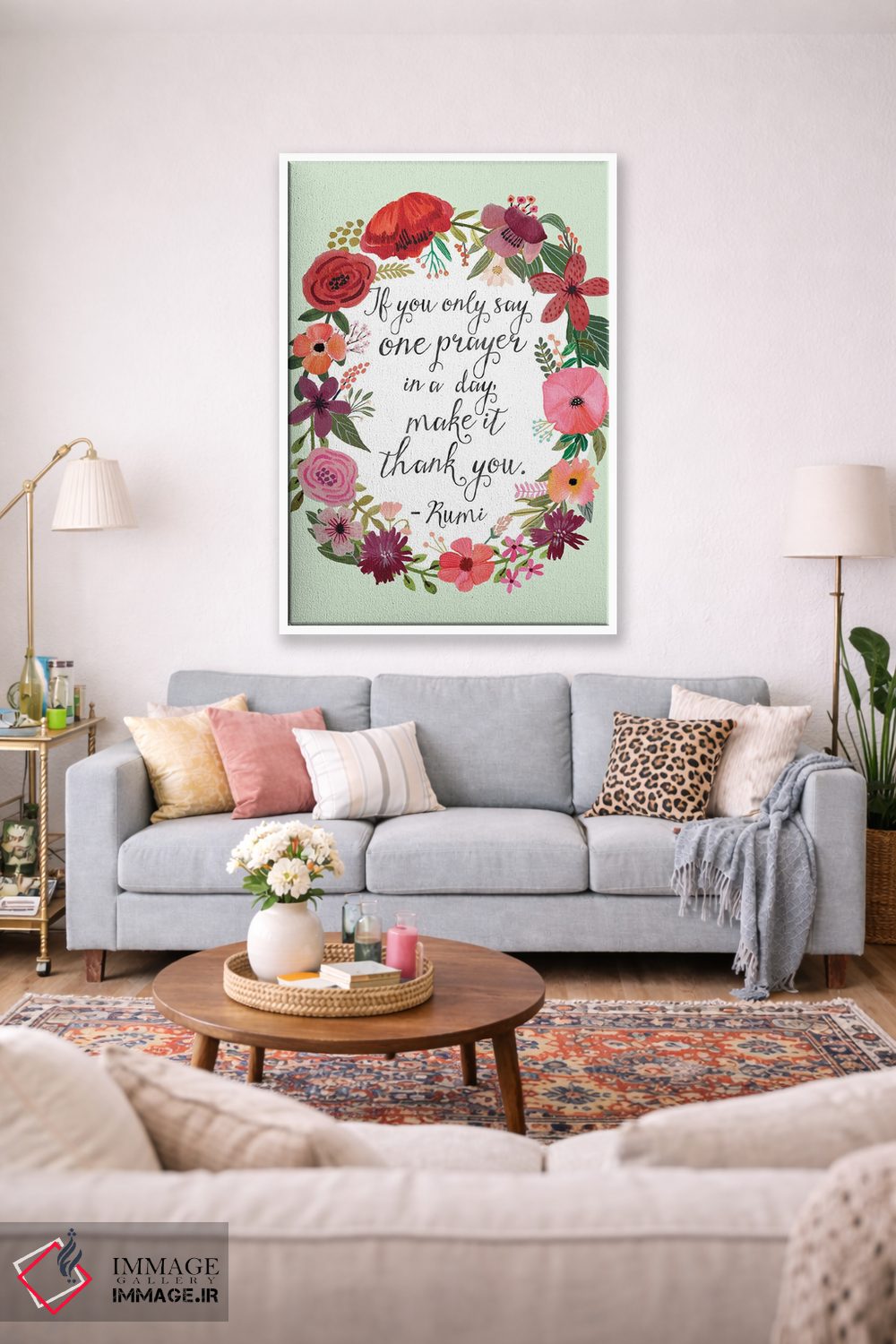 تابلو دکوراتیو مولانا اثر میا چارو - D1W