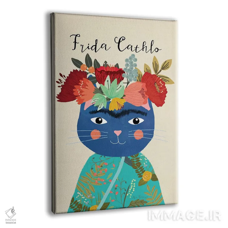 تابلو دکوراتیو فریدا کتلو اثر میا چارو - نمای پرسپکتیو محصول