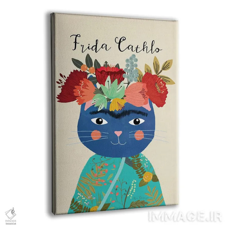 تابلو دکوراتیو فریدا کتلو اثر میا چارو - نمای پرسپکتیو محصول