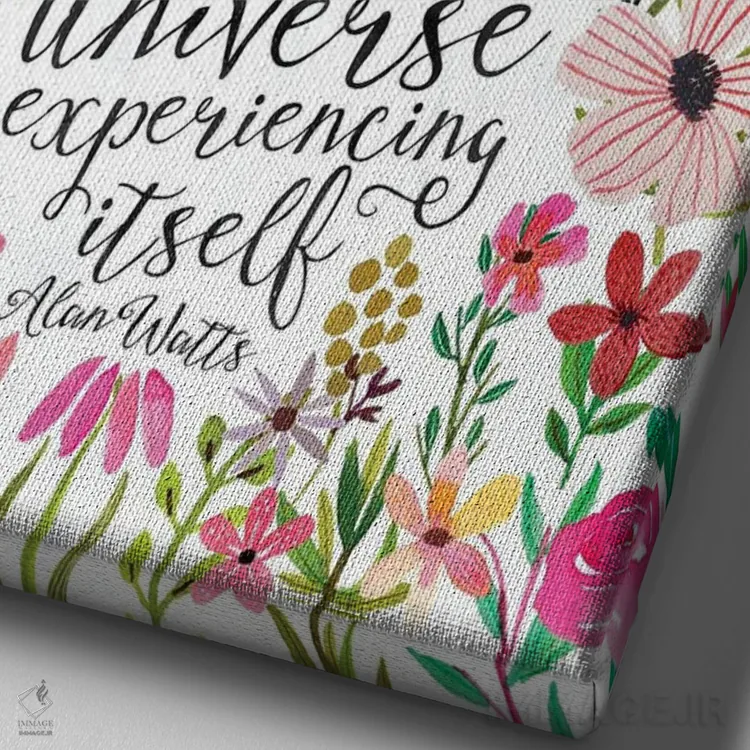 تابلو دکوراتیو تمام جهان اثر میا چارو - نمای نزدیک بافت بوم