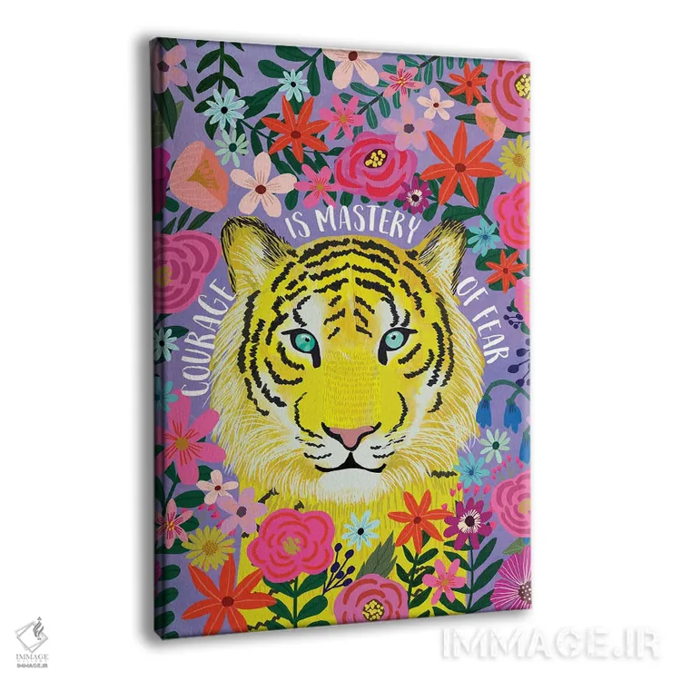 تابلو دکوراتیو ببر اثر میا چارو - نمای پرسپکتیو محصول