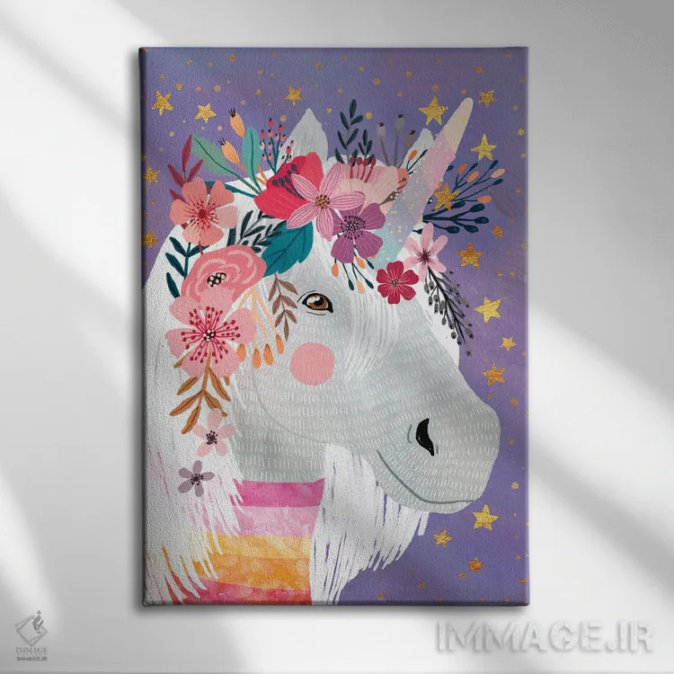 تابلو دکوراتیو تک شاخ ۲ اثر میا چارو - نمای روبهرو روی دیوار