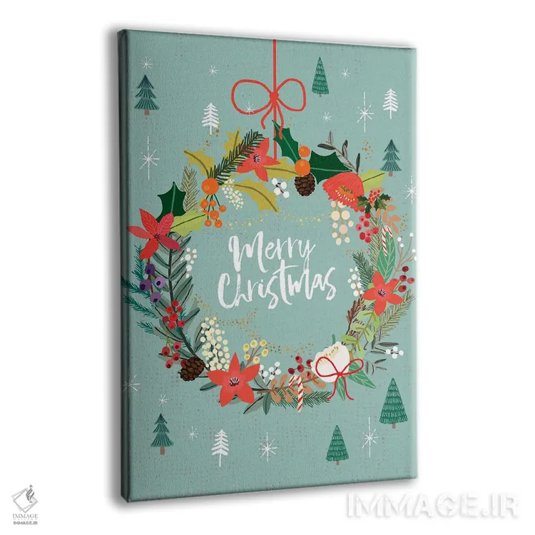 تابلو دکوراتیو تاج کریسمس ۳ اثر میا چارو - نمای پرسپکتیو محصول