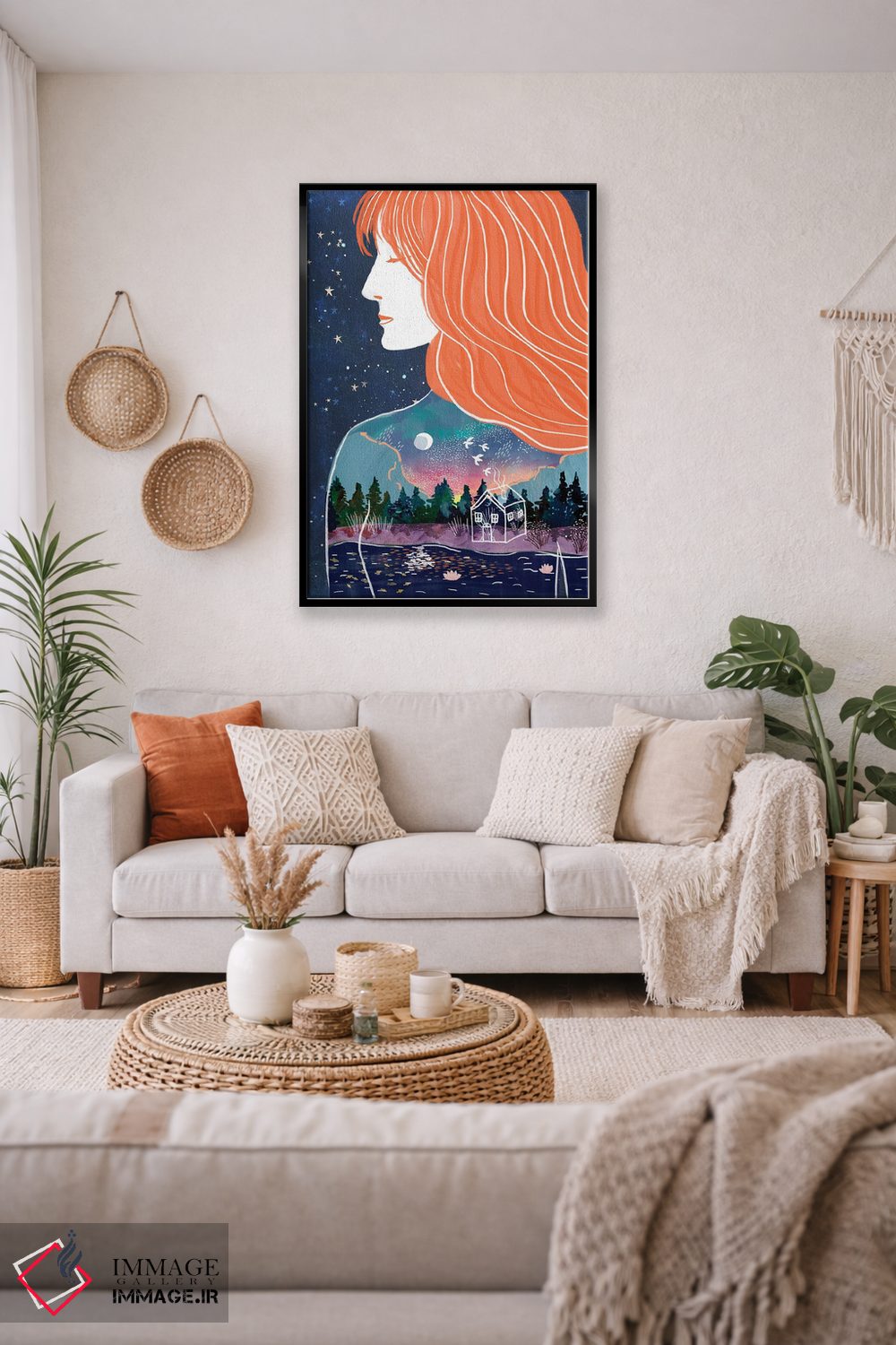 تابلو دکوراتیو جهان درون اثر میا چارو - D3B