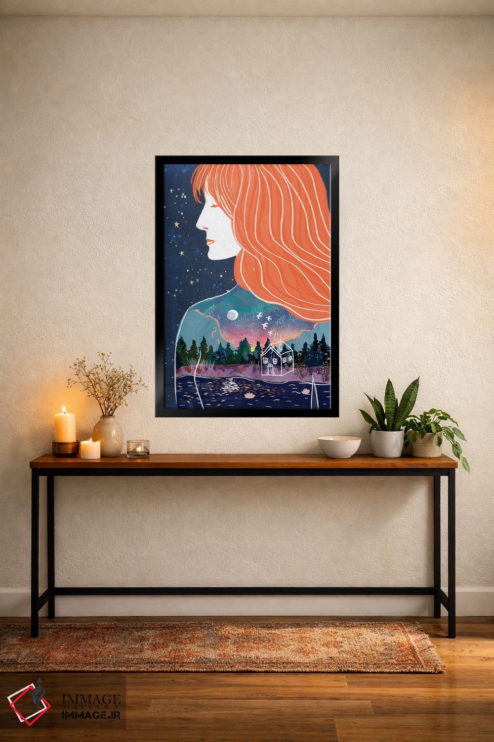 تابلو دکوراتیو جهان درون اثر میا چارو - D5B