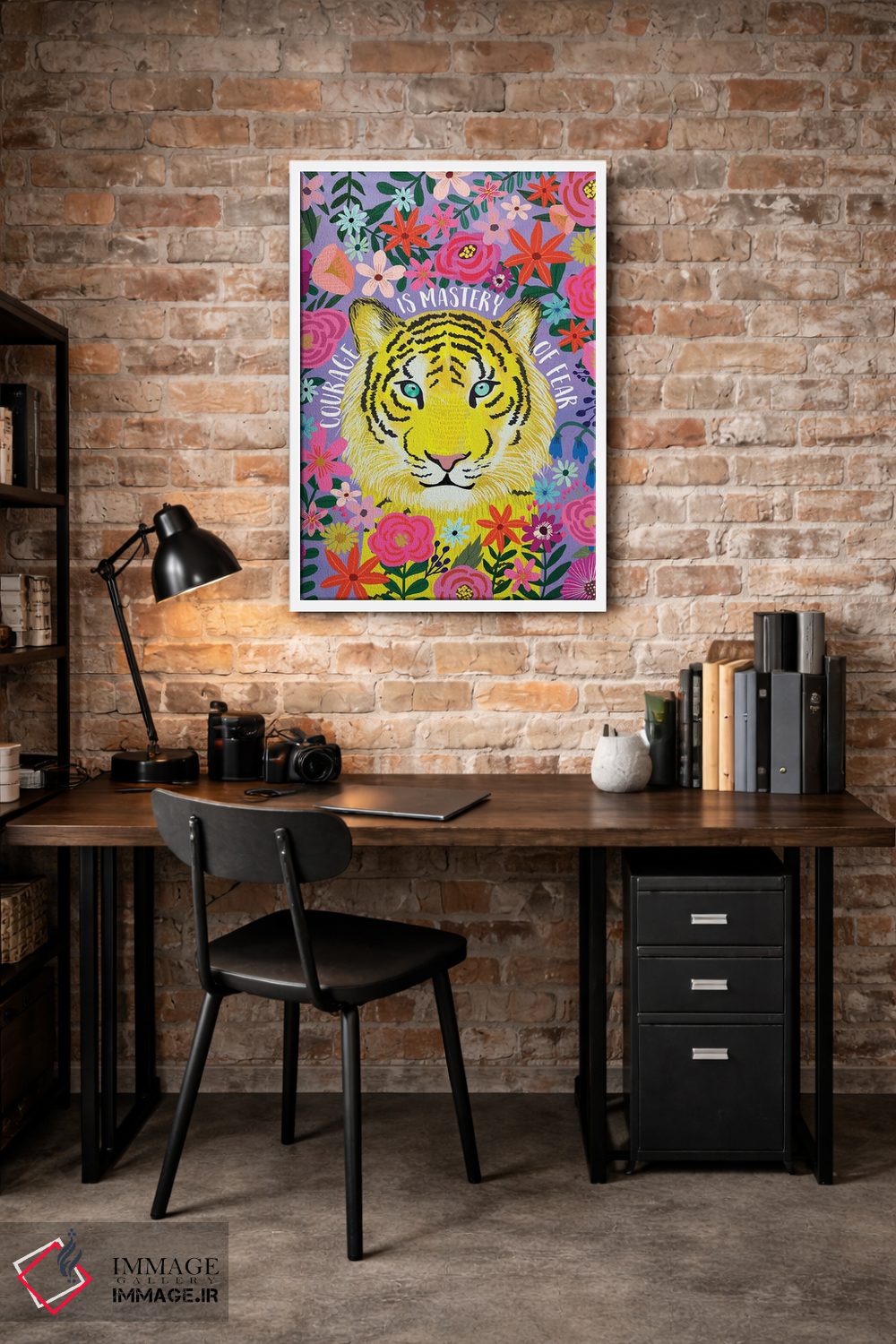 تابلو دکوراتیو ببر اثر میا چارو - D2W
