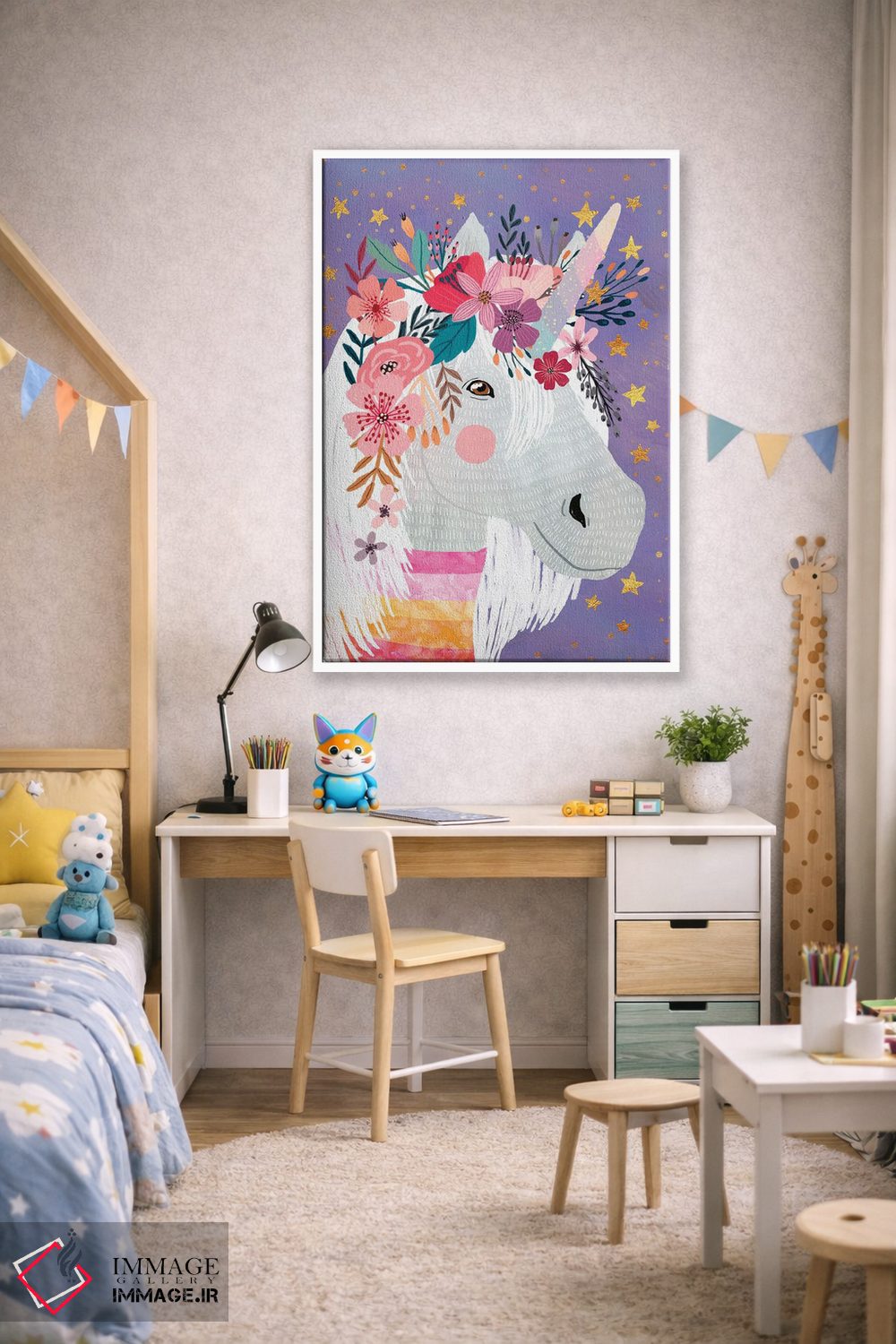 تابلو دکوراتیو تک شاخ ۲ اثر میا چارو - D2W