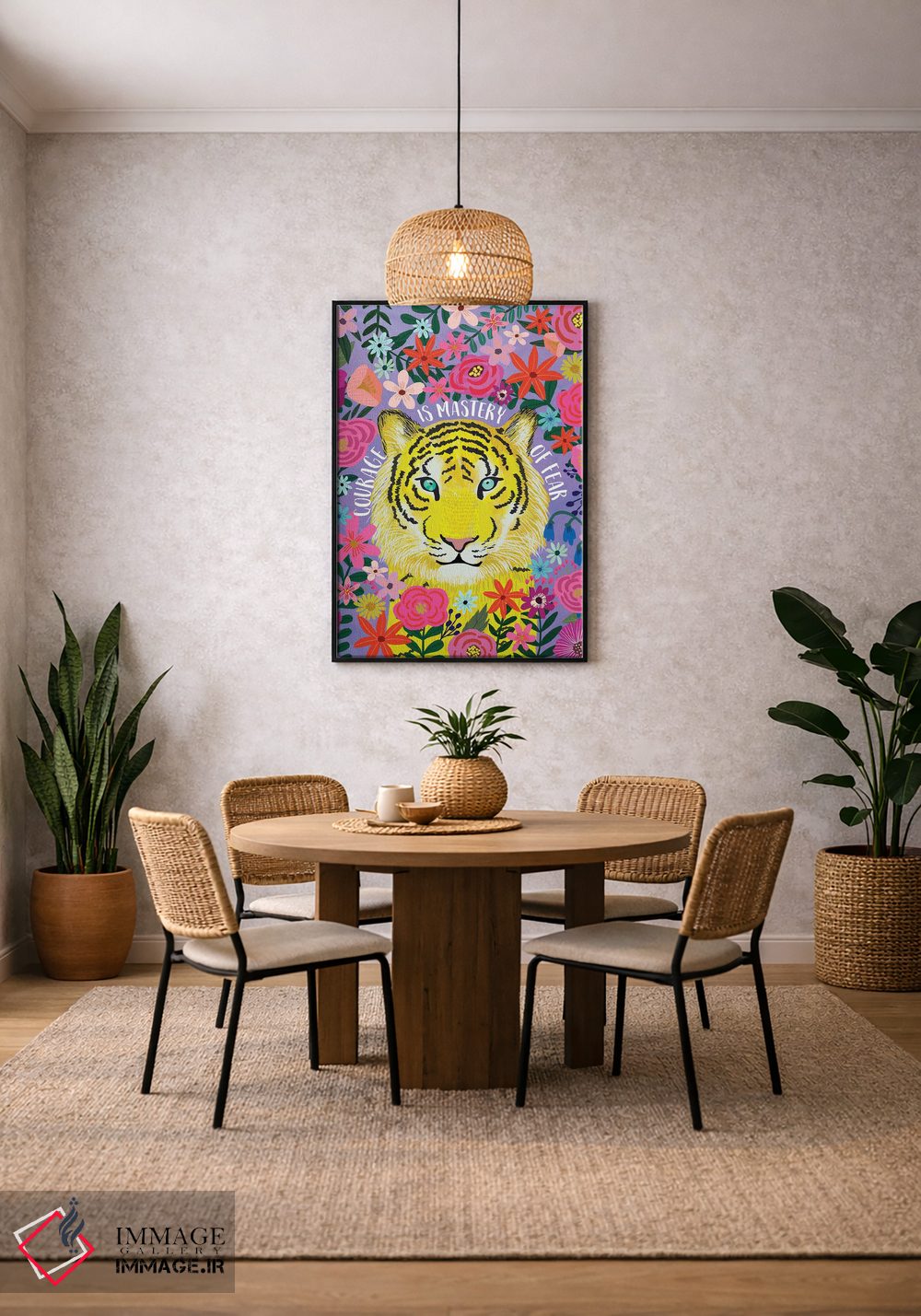 تابلو دکوراتیو ببر اثر میا چارو - D4B