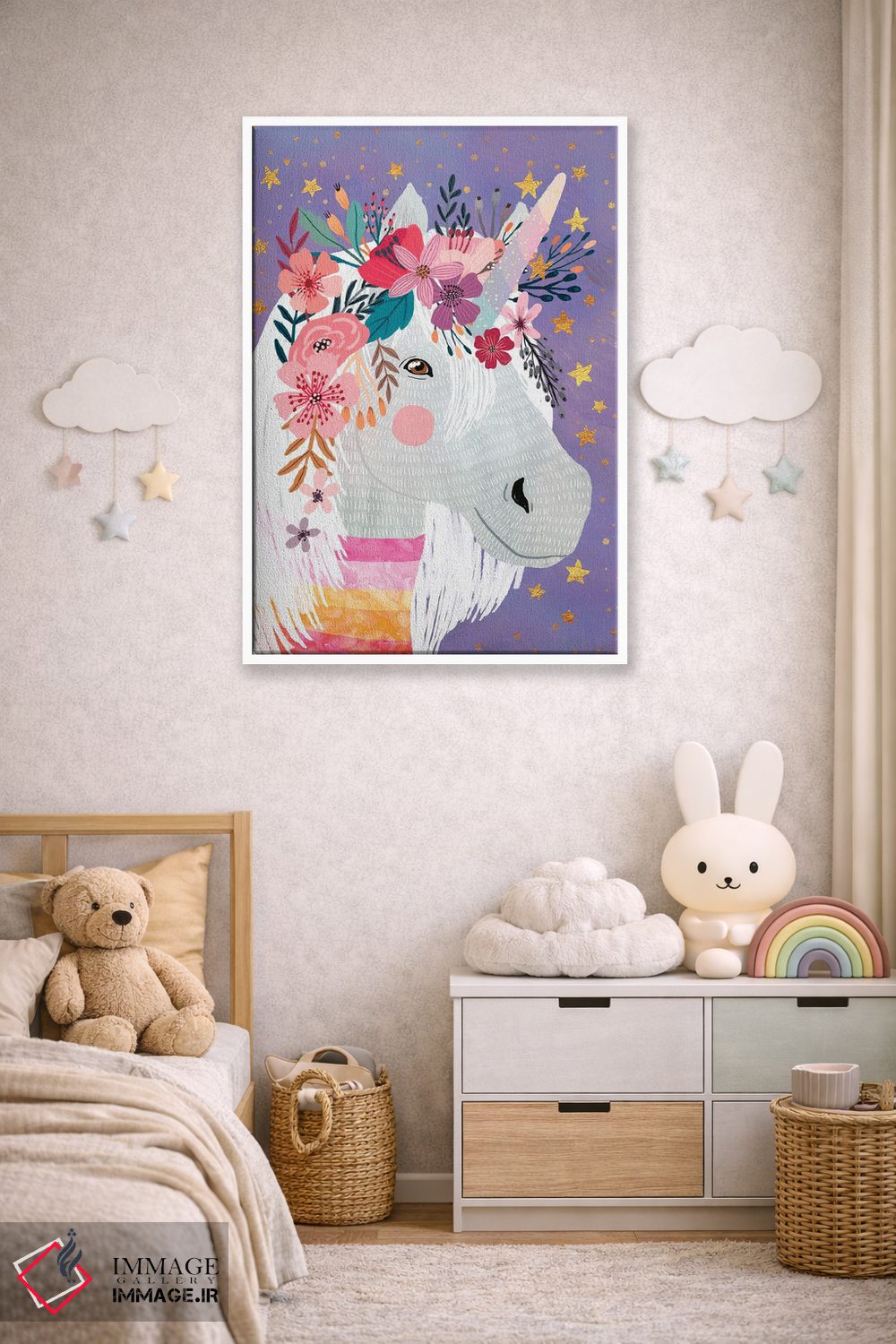 تابلو دکوراتیو تک شاخ ۲ اثر میا چارو - D4W