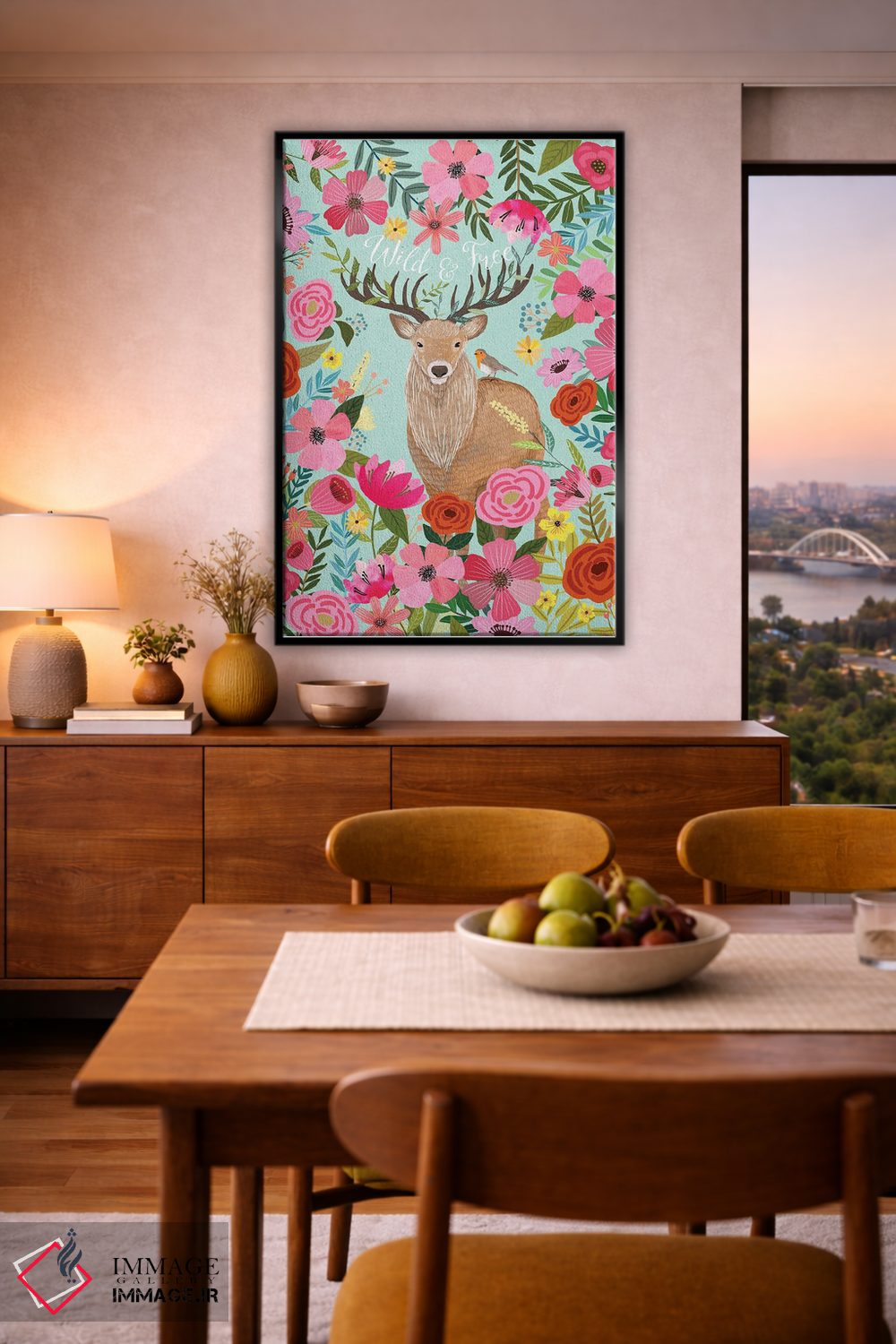 تابلو دکوراتیو وحشی و آزاد ۳ اثر میا چارو - D6B