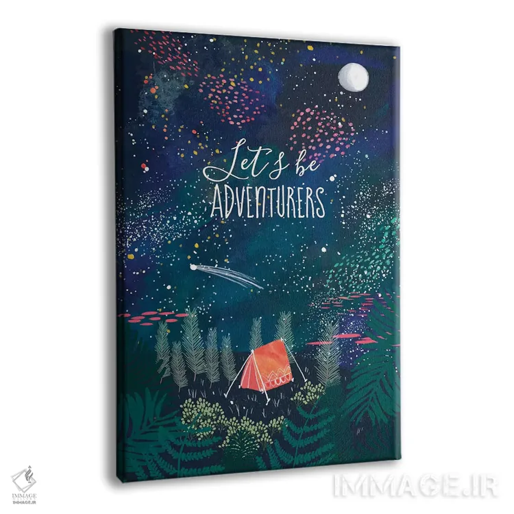 تابلو دکوراتیو بیایید ماجراجو باشیم ۱ اثر میا چارو - نمای پرسپکتیو محصول