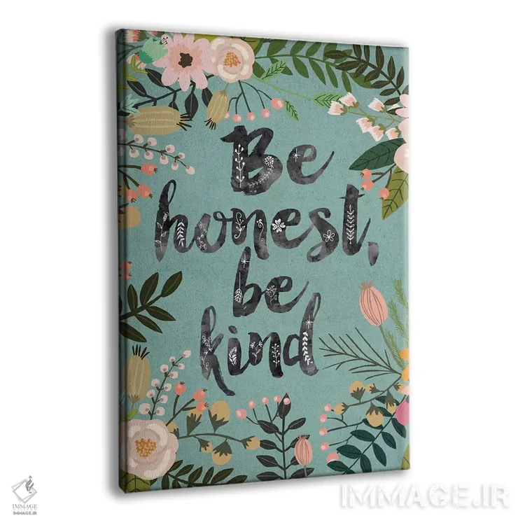 تابلو دکوراتیو Be Kind" اثر میا چارو - نمای پرسپکتیو محصول