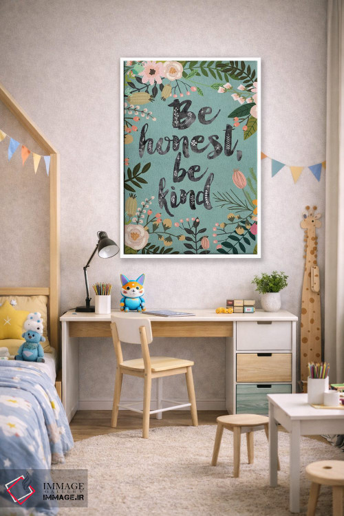 تابلو دکوراتیو Be Kind" اثر میا چارو - D1W