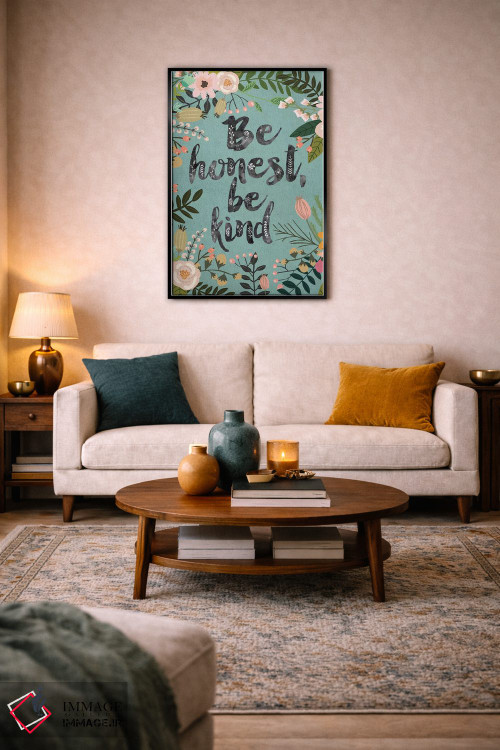 تابلو دکوراتیو Be Kind" اثر میا چارو - D4B