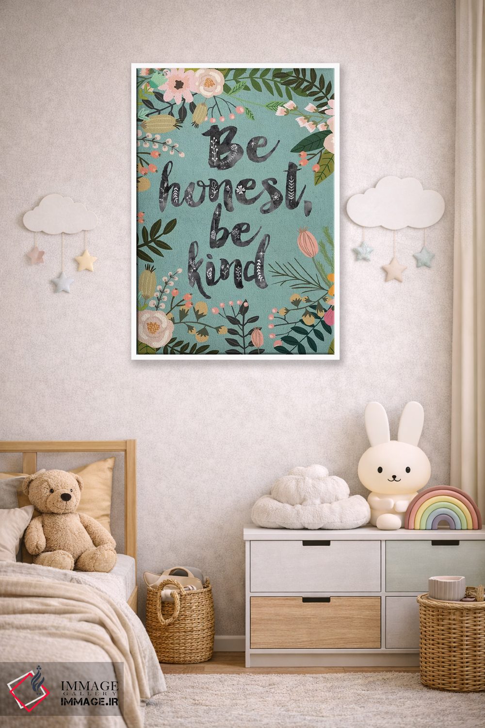 تابلو دکوراتیو Be Kind" اثر میا چارو - D3W