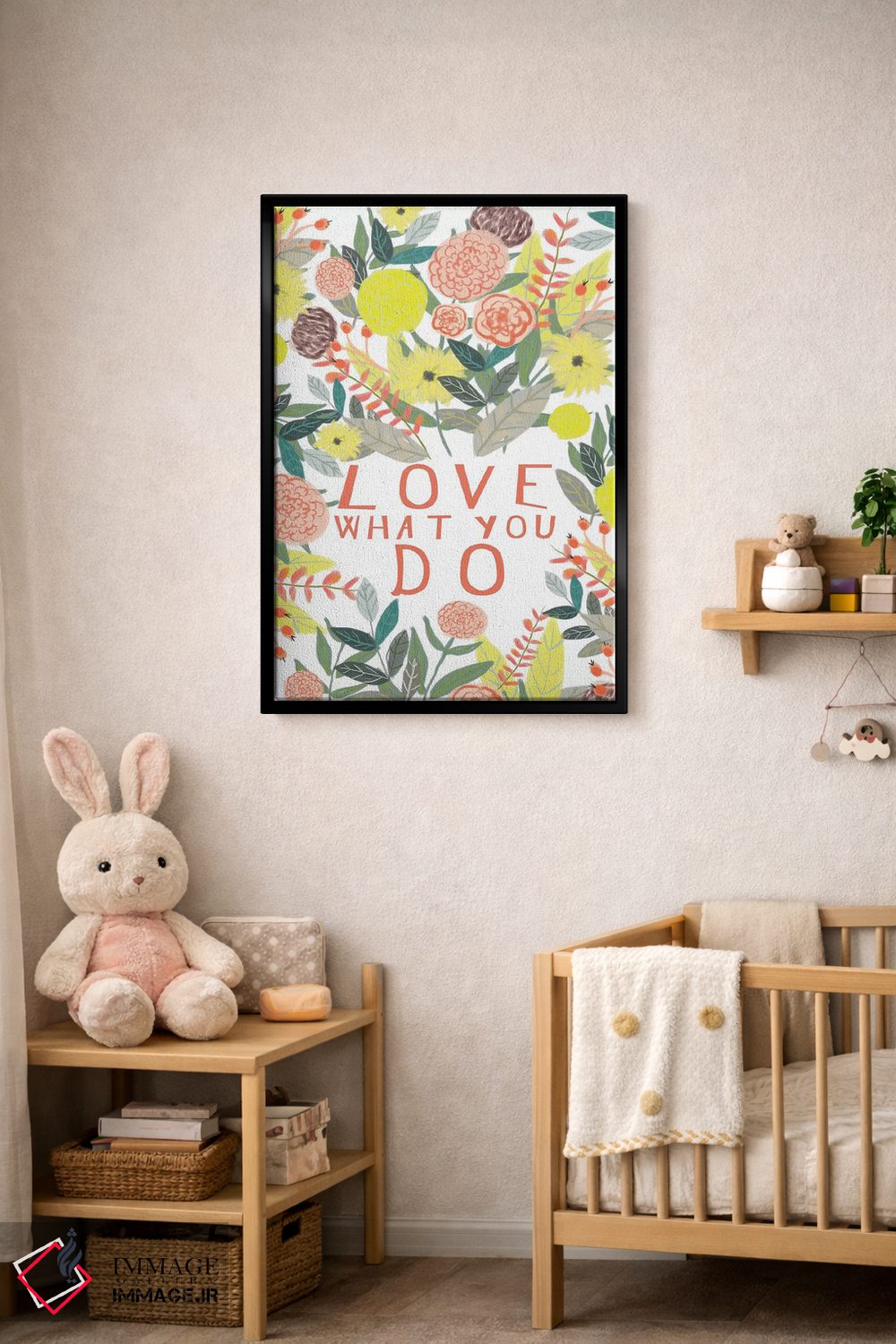 تابلو دکوراتیو کاری را که می کنی دوست بدار اثر میا چارو - D4B