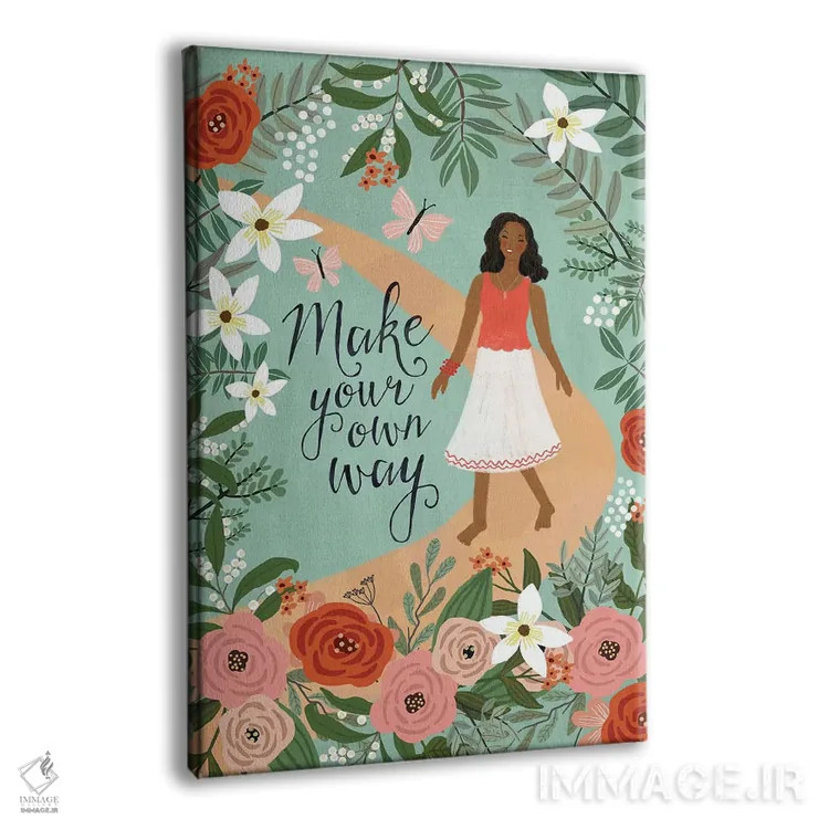 تابلو دکوراتیو راه خودت را بساز اثر میا چارو - نمای پرسپکتیو محصول