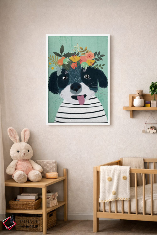 تابلو دکوراتیو توله سگ اثر میا چارو - D3W