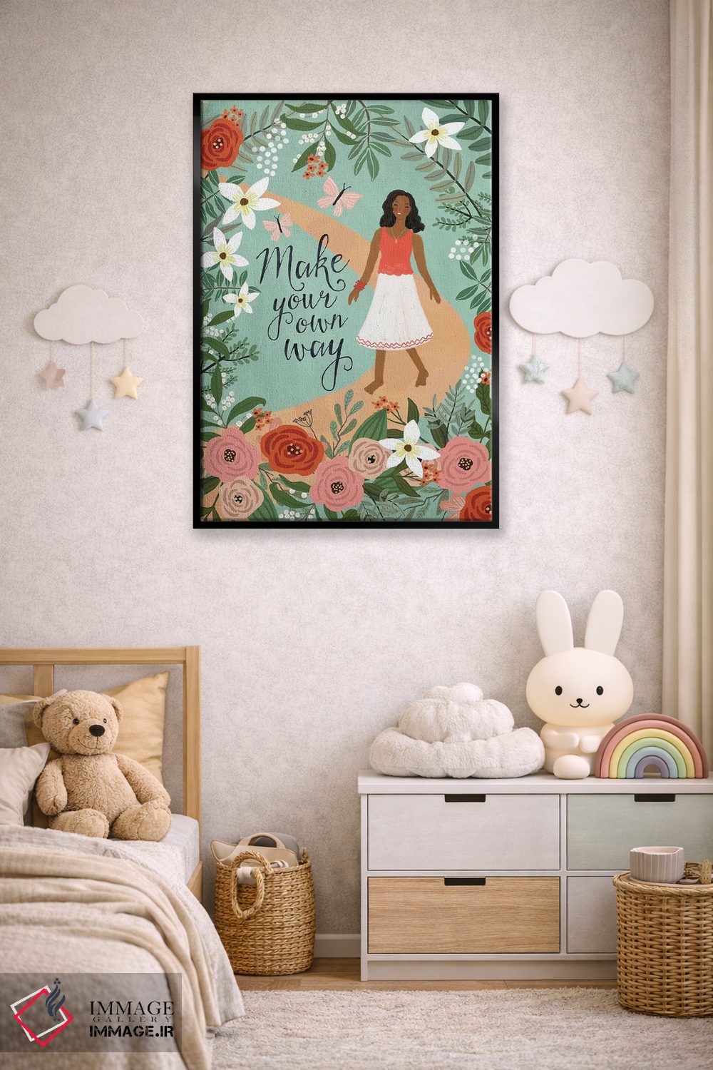 تابلو دکوراتیو راه خودت را بساز اثر میا چارو - D5B