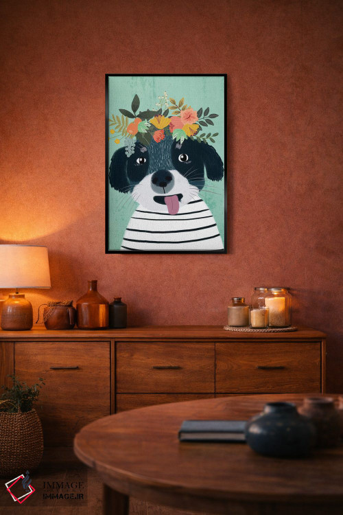 تابلو دکوراتیو توله سگ اثر میا چارو - D5B