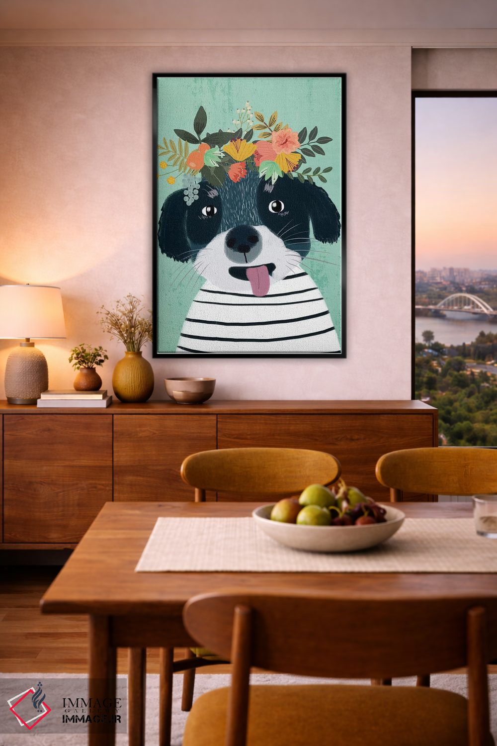 تابلو دکوراتیو توله سگ اثر میا چارو - D6B