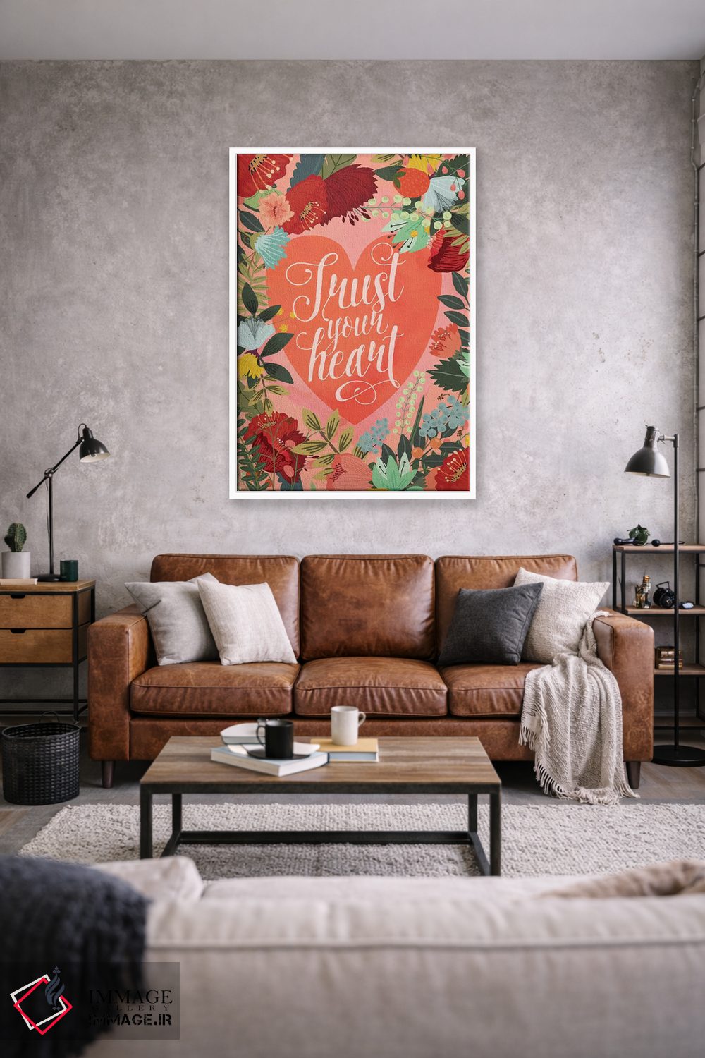 تابلو دکوراتیو به قلبت اعتماد کن اثر میا چارو - D1W