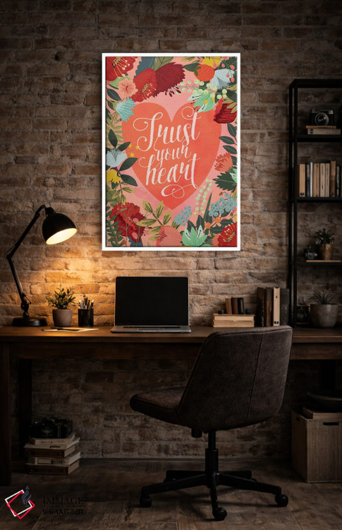 تابلو دکوراتیو به قلبت اعتماد کن اثر میا چارو - D4W