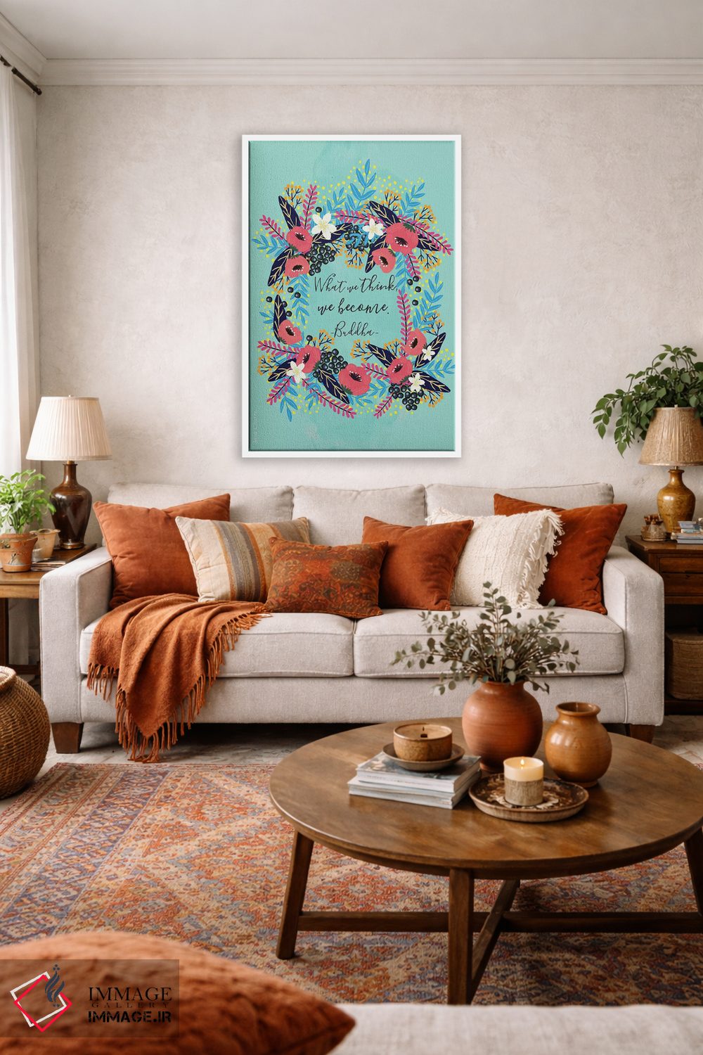 تابلو دکوراتیو آنچه فکر می کنیم اثر میا چارو - D2W