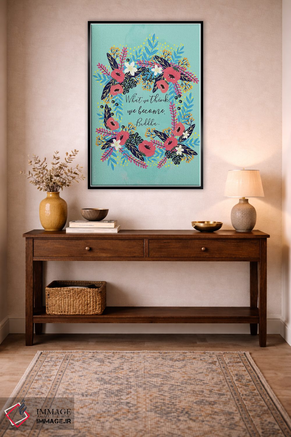 تابلو دکوراتیو آنچه فکر می کنیم اثر میا چارو - D4B