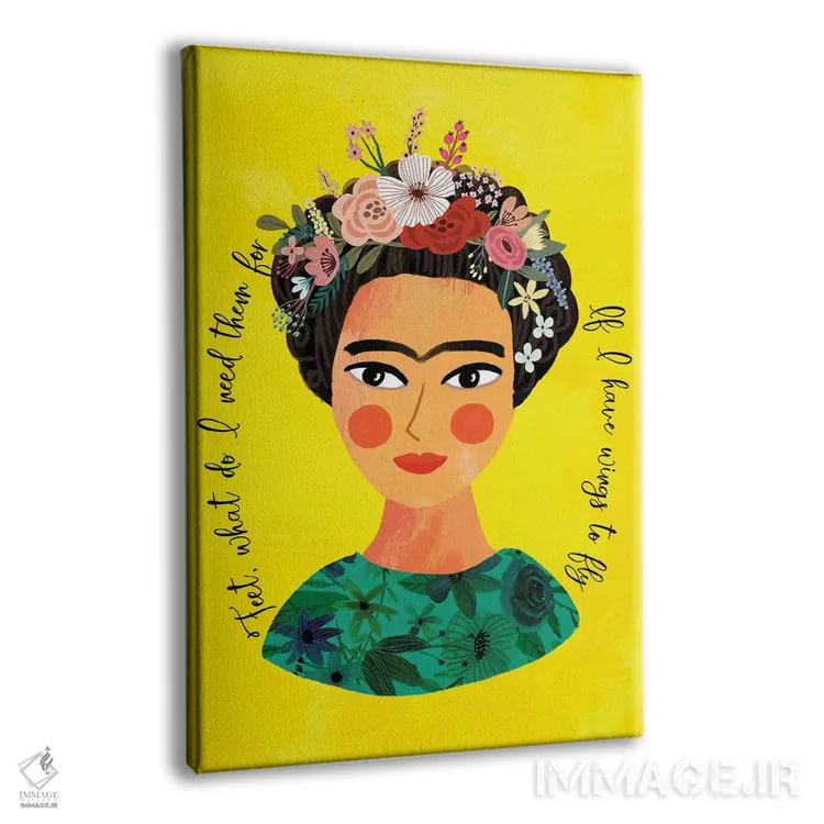 تابلو دکوراتیو فریدا اثر میا چارو - نمای پرسپکتیو محصول
