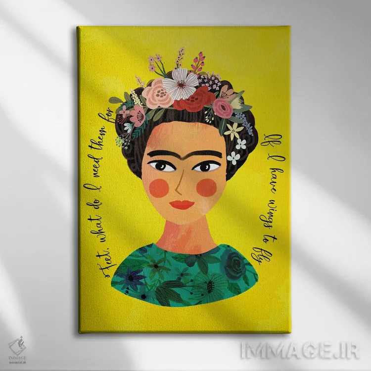 تابلو دکوراتیو فریدا اثر میا چارو - نمای روبهرو روی دیوار