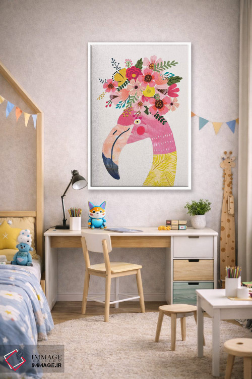 تابلو دکوراتیو فلامینگو اثر میا چارو - D1W