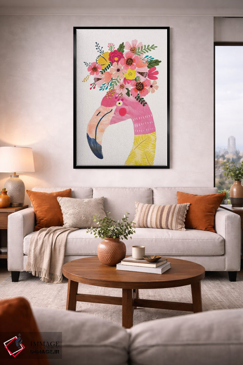 تابلو دکوراتیو فلامینگو اثر میا چارو - D2B