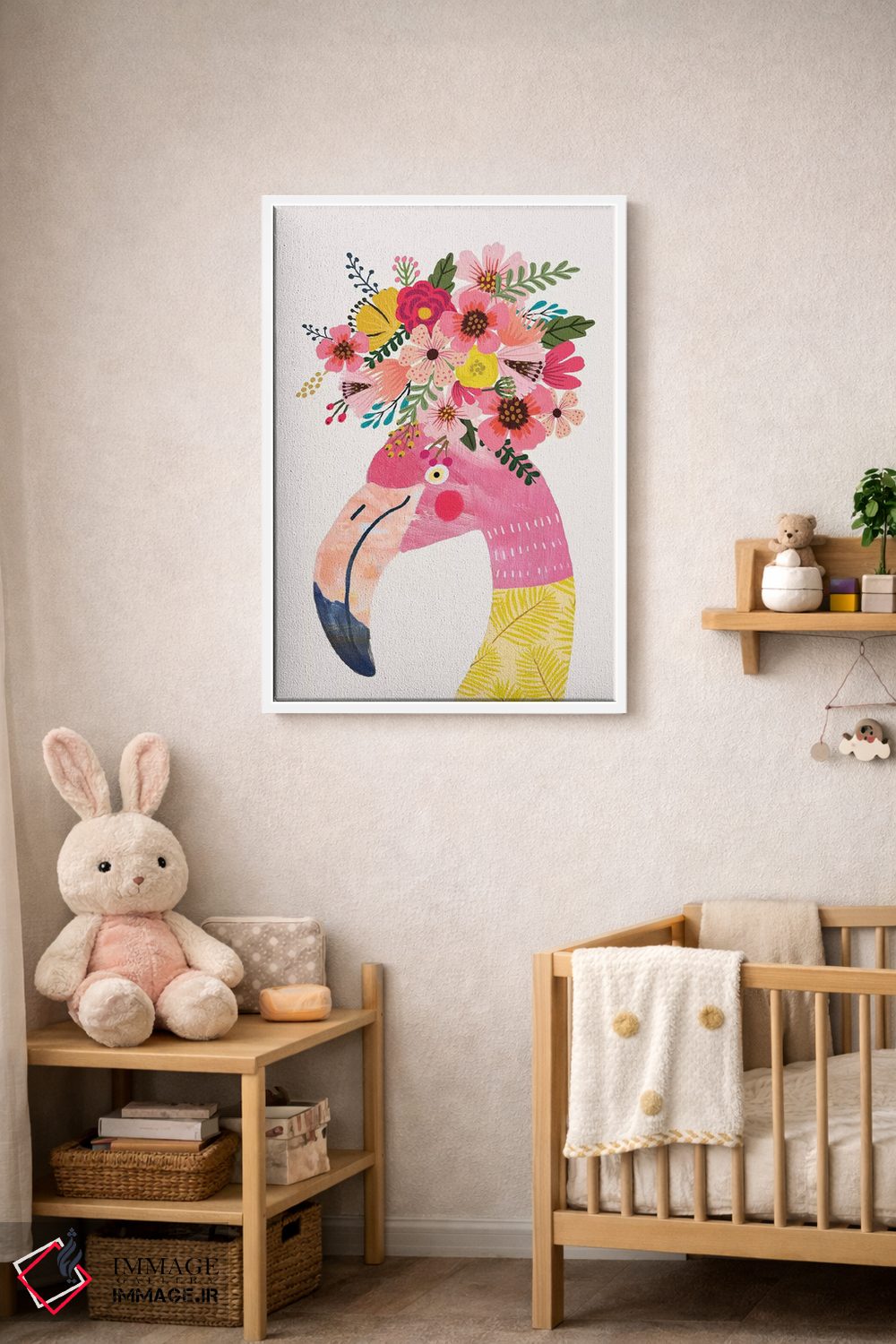 تابلو دکوراتیو فلامینگو اثر میا چارو - D3W