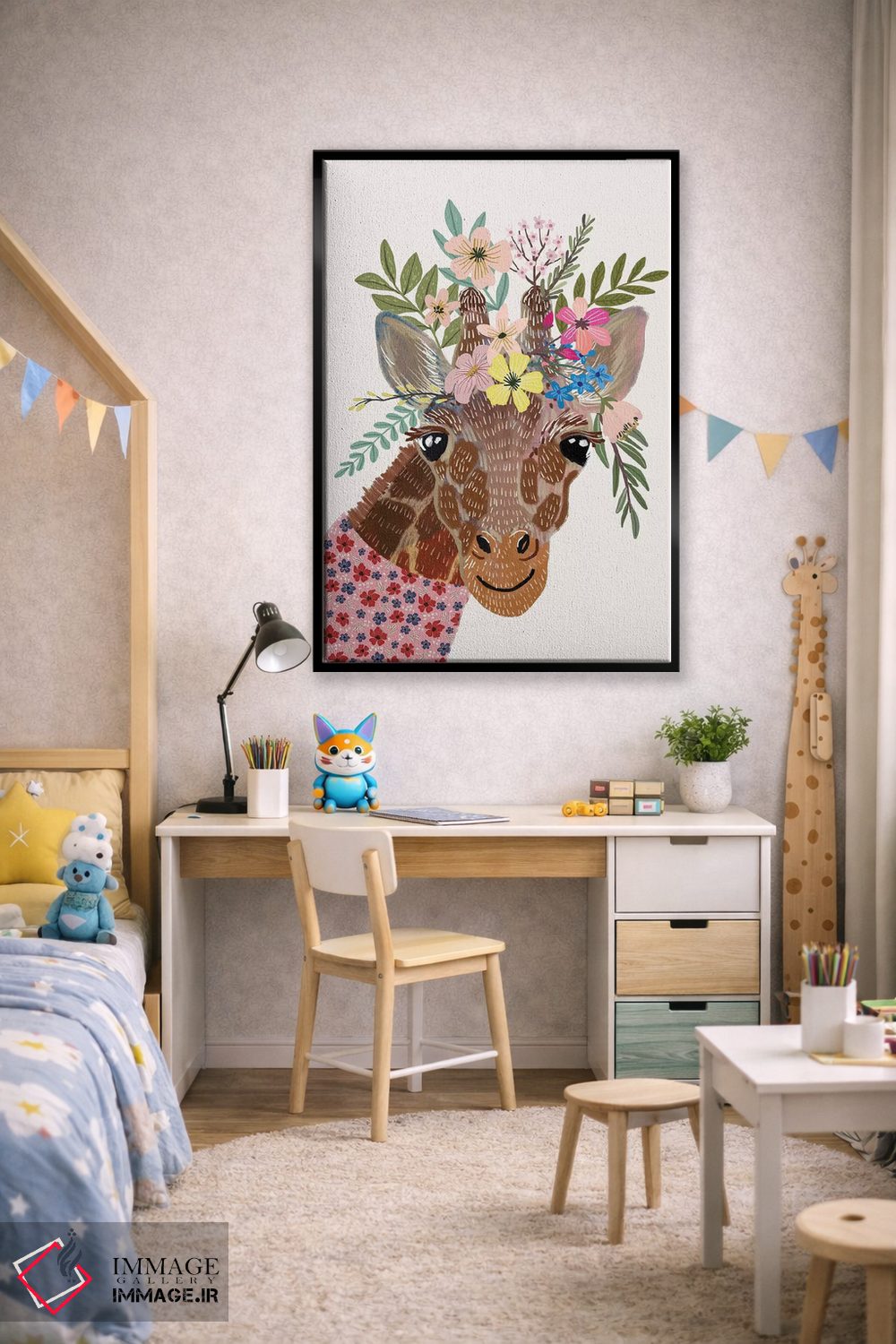 تابلو دکوراتیو زرافه اثر میا چارو - D2B