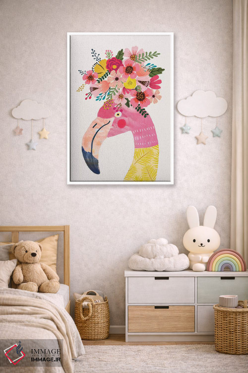 تابلو دکوراتیو فلامینگو اثر میا چارو - D4W