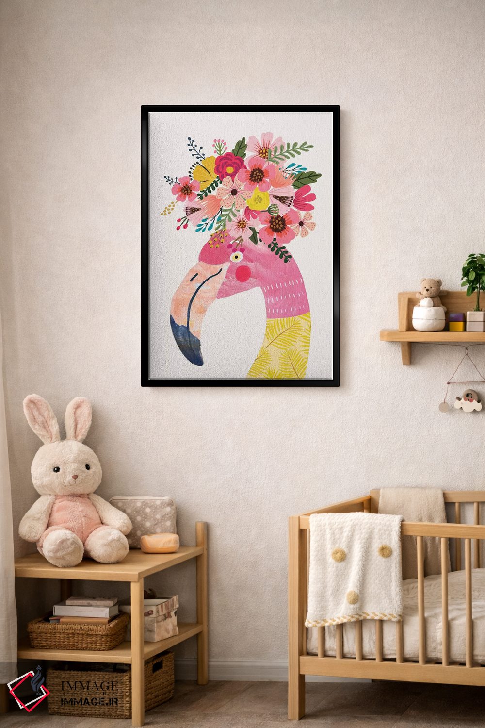 تابلو دکوراتیو فلامینگو اثر میا چارو - D6B